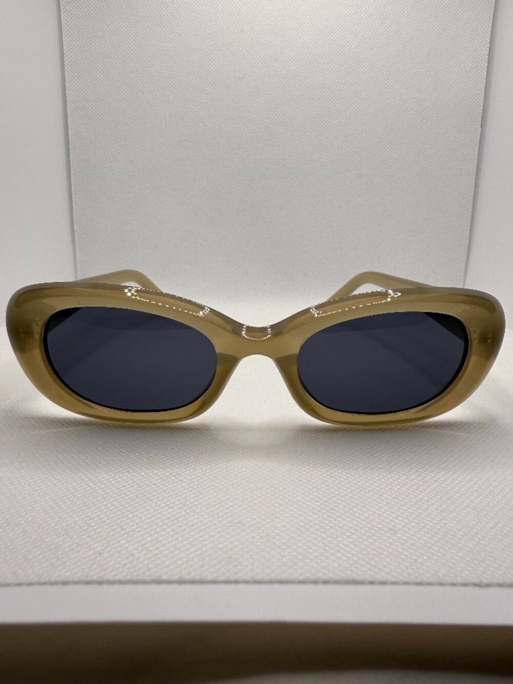 C$409 Gentle Monster Savage Khaki Acetate Square Sunglasses